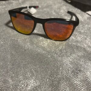Oakley Black Sunglasses with Red and Orange Lenses